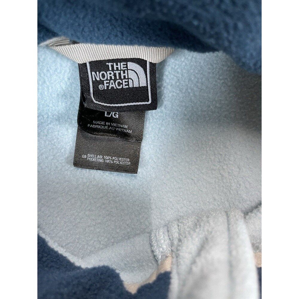 The North Face Jacket Women’s L Large Two Tone Blue Fleece Khumbu Full Zip - Picture 3 of 9